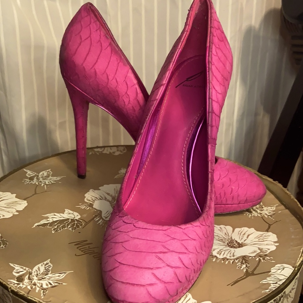 Hot pink Brian Atwood pumps